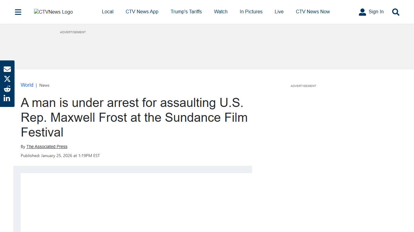 U.S. Rep. Maxwell Frost assaulted at Sundance Film Festival